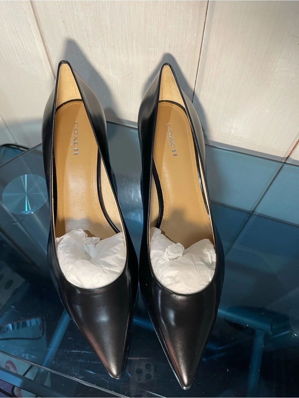 Coach Classic Black Pointed Toe Women Unipump 8.5 NWT NIB - Picture 3 of 9